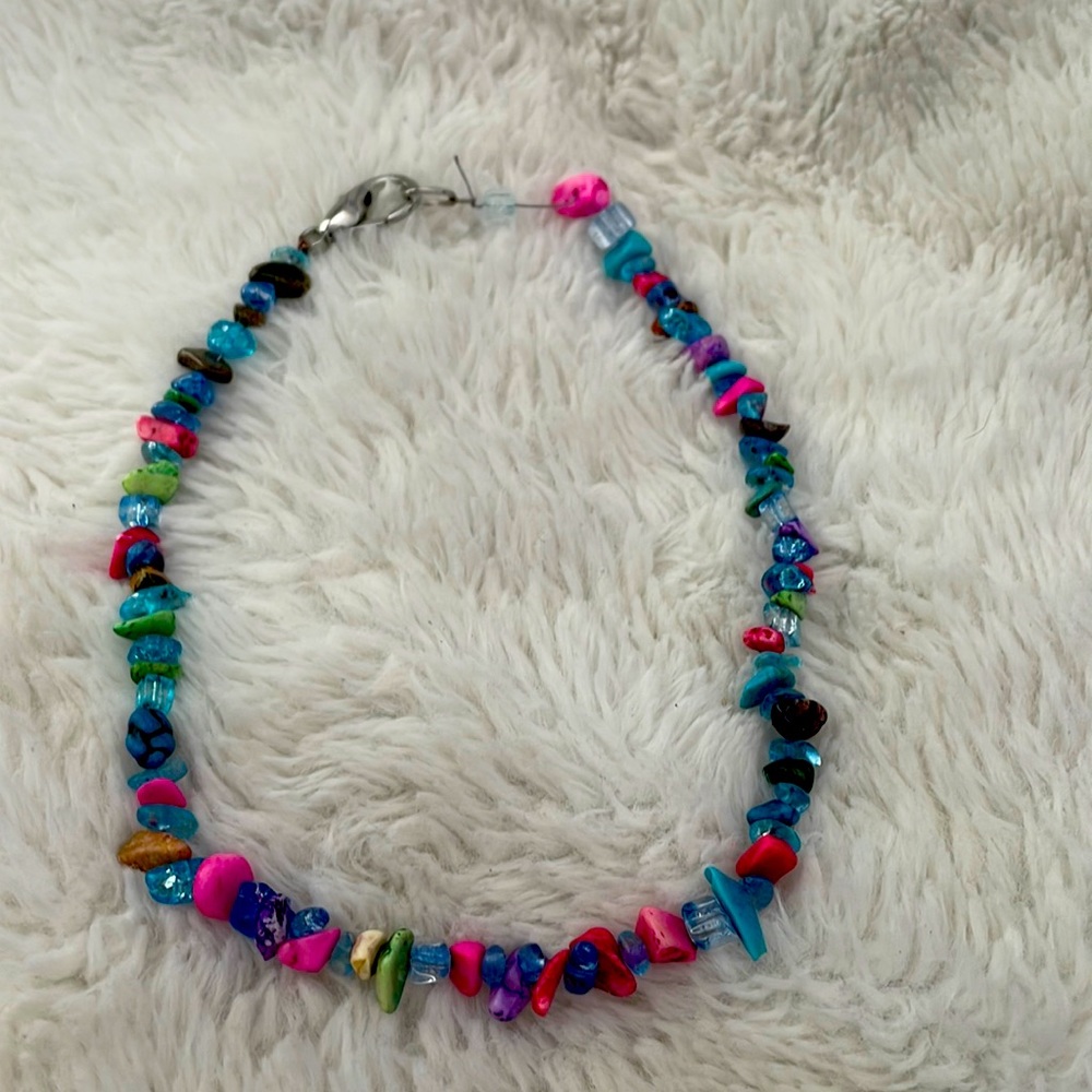Multi colored Rock necklace